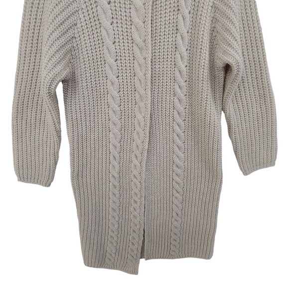 Skovhuus Women's Long Sleeve Wool Blend Cardigan Sweater Cream Size S - Picture 2 of 9